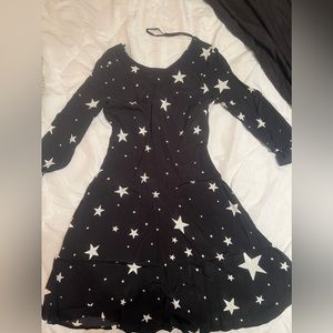 long sleeve dress with stars